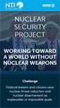 Mobile Screenshot of nuclearsecurityproject.org